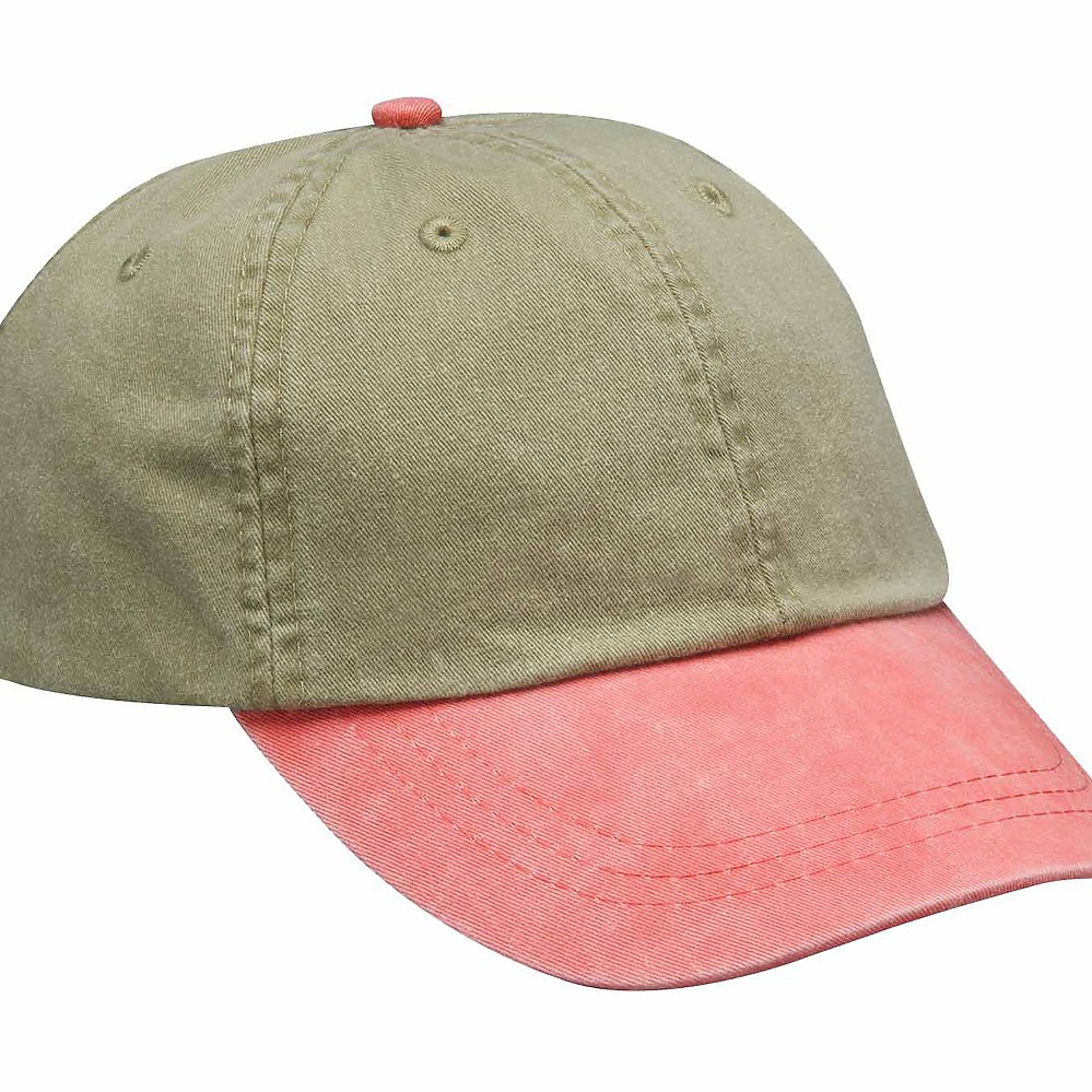 OPTIMUM-KHAKI W/CONTRAST CAP | Whispering-Pines-Sportswear | Baseball Caps