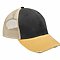 OLLIE DISTRESSED CAP BLACK / MUSTARD