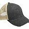 OLLIE DISTRESSED CAP BLACK / TAN