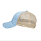 OLLIE DISTRESSED CAP BABY BLUE / TAN