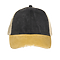 OLLIE DISTRESSED CAP BLACK / MUSTARD