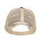 OLLIE DISTRESSED CAP BURGUNDY / TAN