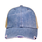 OLLIE DISTRESSED CAP DENIM / TAN NEW