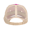 OLLIE DISTRESSED CAP NEON PINK / TAN